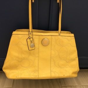 Yellow Coach Bag